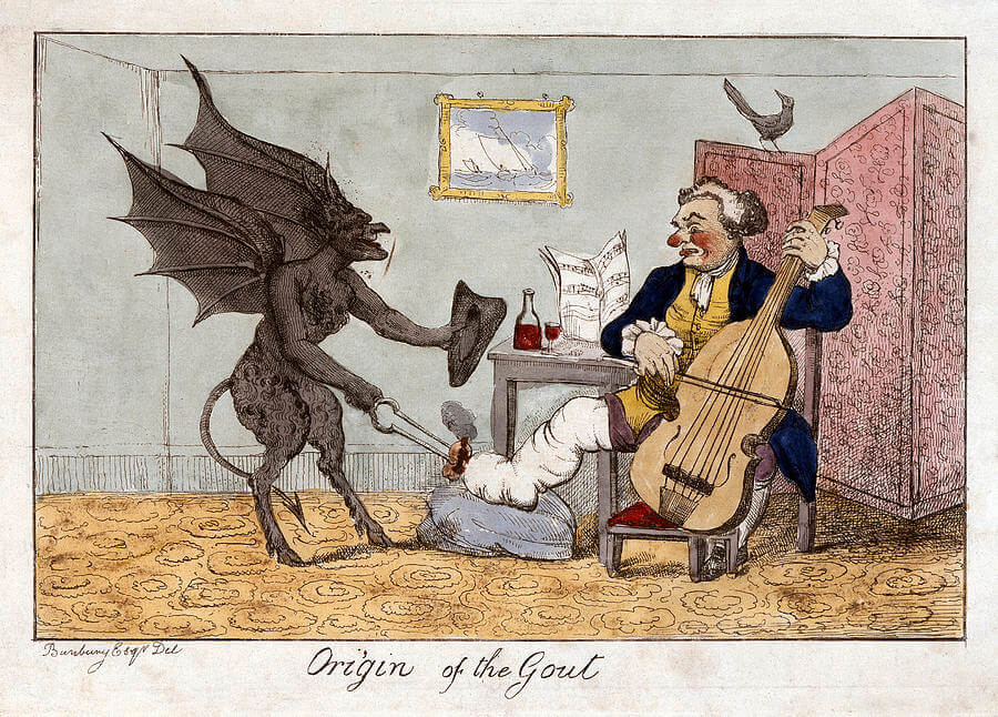 Cartoon Gout C1815 Painting by Granger