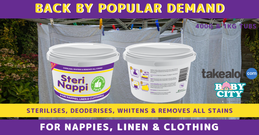 Steri Nappi whitens and removes all stains